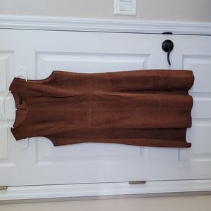 White House Black Market leather dress